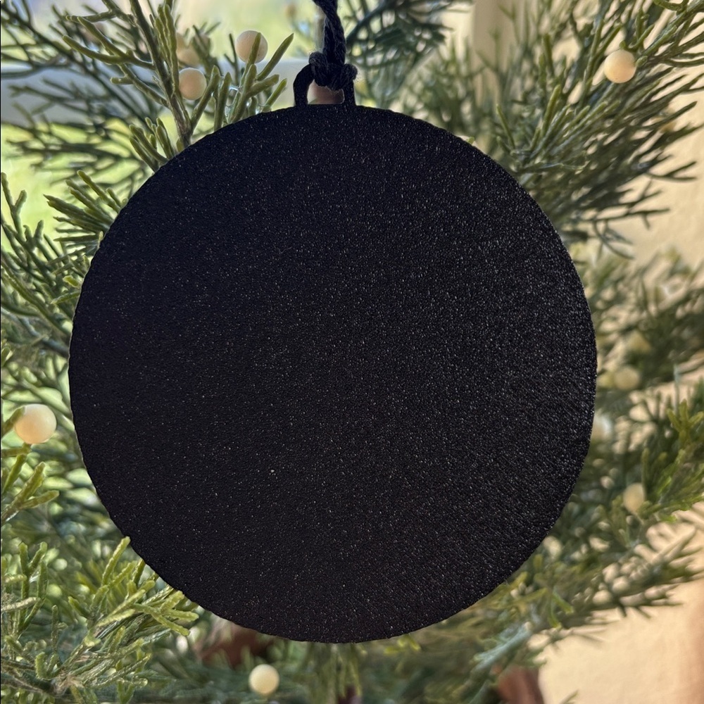 Black and White Holiday Ornament - Picture 2 of 2